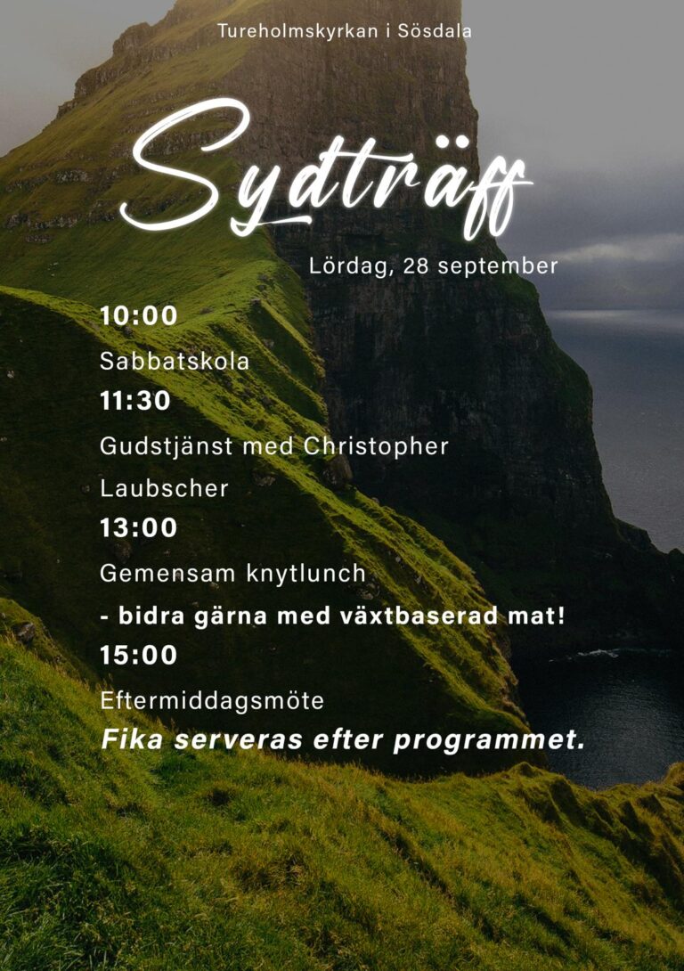 Sydträff i Tureholmskyrkan (Sösdala)